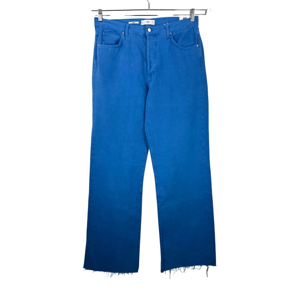MNG Denim Nora wide leg jeans royal blue high waist 90s sz 12(44)
